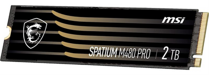 MSI Spatium M480 PRO PCIE 4.0 NVME M.2 2TB unidad de estado solido PCI Express 4.0 3D NAND