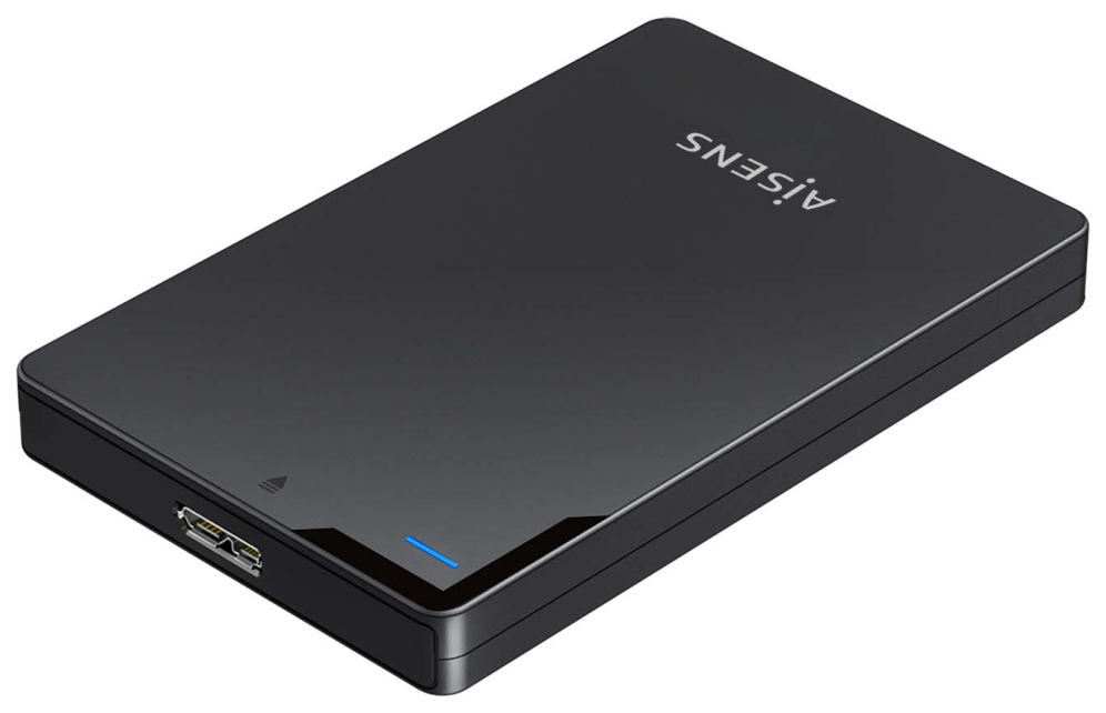 AISENS Caja Externa 2,5? 9.5mm SATA a USB 3.0/USB3.1 Gen1, Negra