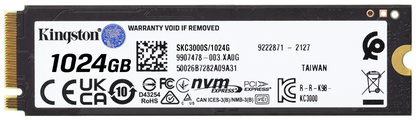 Kingston Technology 1024G KC3000 M.2 2280 NVMe SSD