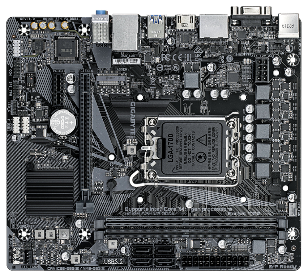 GIGABYTE H610M S2H V3 DDR4 Placa base