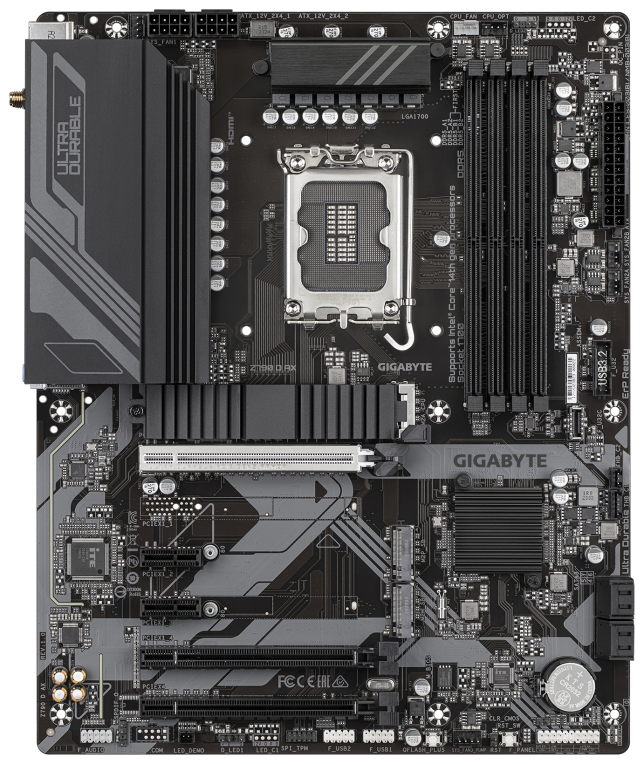 GIGABYTE Z790 D AX Placa base - Soporta CPUs Intel Core de 14ª generación, VRM digital de 12+1+1 fases, hasta 7600MHz DDR5 (OC), 3xPCIe 4.0 M.2, Wi-Fi 6E, LAN de 2.5GbE, USB 3.2 Gen 2