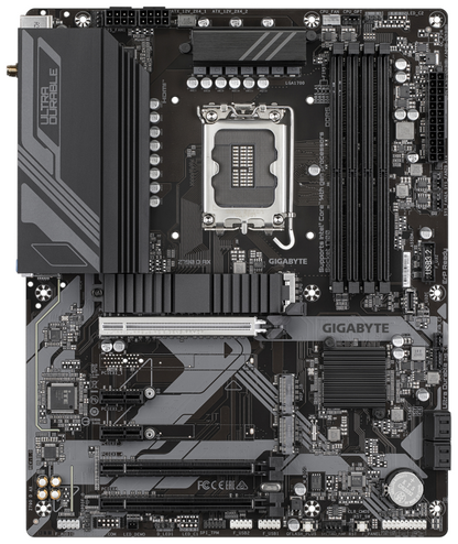GIGABYTE Z790 D AX Placa base - Soporta CPUs Intel Core de 14ª generación, VRM digital de 12+1+1 fases, hasta 7600MHz DDR5 (OC), 3xPCIe 4.0 M.2, Wi-Fi 6E, LAN de 2.5GbE, USB 3.2 Gen 2