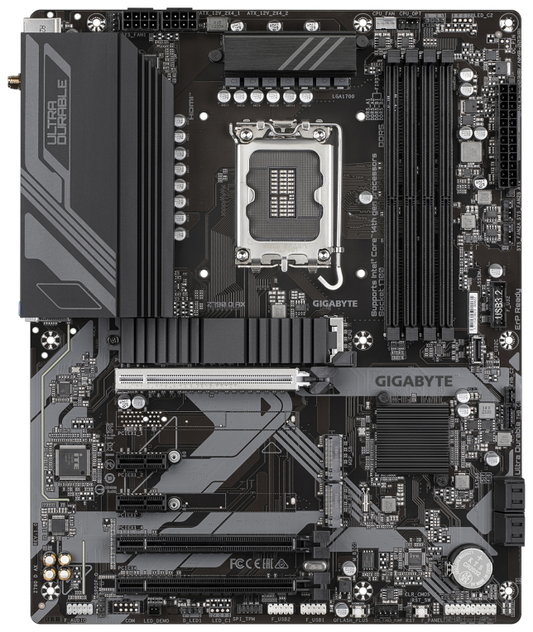 GIGABYTE Z790 D AX Placa base - Soporta CPUs Intel Core de 14ª generación, VRM digital de 12+1+1 fases, hasta 7600MHz DDR5 (OC), 3xPCIe 4.0 M.2, Wi-Fi 6E, LAN de 2.5GbE, USB 3.2 Gen 2