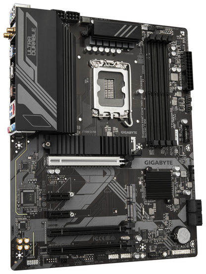 GIGABYTE Z790 D AX Placa base - Soporta CPUs Intel Core de 14ª generación, VRM digital de 12+1+1 fases, hasta 7600MHz DDR5 (OC), 3xPCIe 4.0 M.2, Wi-Fi 6E, LAN de 2.5GbE, USB 3.2 Gen 2