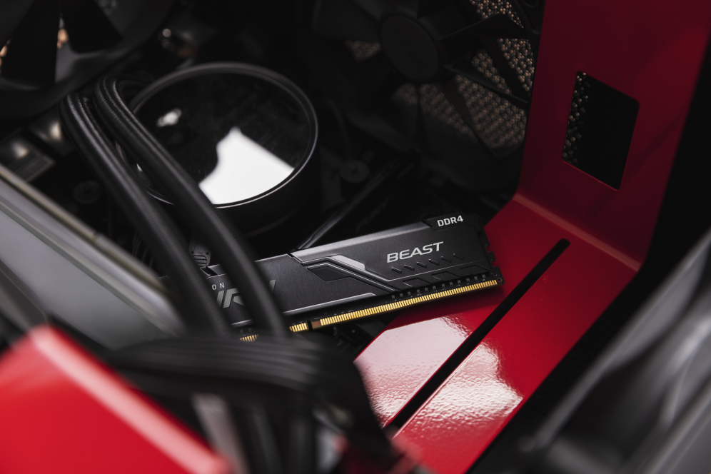 Kingston Technology FURY Beast 16GB 3200MT/s DDR4 CL16 DIMM 1Gx8 Black