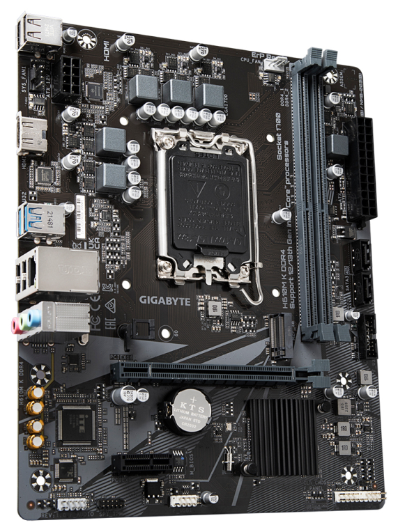 GIGABYTE H610M K DDR4 Placa base - Compatible con procesadores Intel Core 14th Gen CPUs, 3+1+1 Phases Hybrid Power Design, up to 3200MHz DDR4, 1xPCIe 3.0 M.2, GbE LAN, USB 3.2 Gen 1