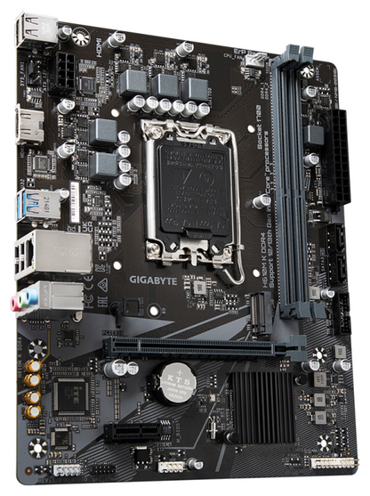 GIGABYTE H610M K DDR4 Placa base - Compatible con procesadores Intel Core 14th Gen CPUs, 3+1+1 Phases Hybrid Power Design, up to 3200MHz DDR4, 1xPCIe 3.0 M.2, GbE LAN, USB 3.2 Gen 1
