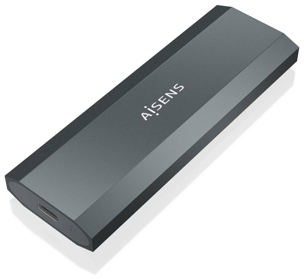 AISENS ASM2-029GR caja para disco duro externo Caja externa para unidad de estado solido (SSD)