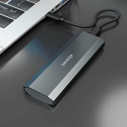 AISENS ASM2-029GR caja para disco duro externo Caja externa para unidad de estado solido (SSD)
