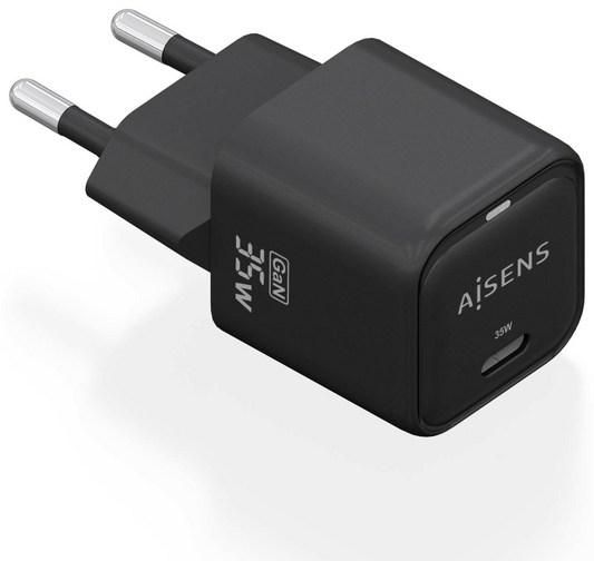 AISENS ASCH-35W1P023-BK cargador de dispositivo movil Universal Corriente alterna Carga rapida Interior