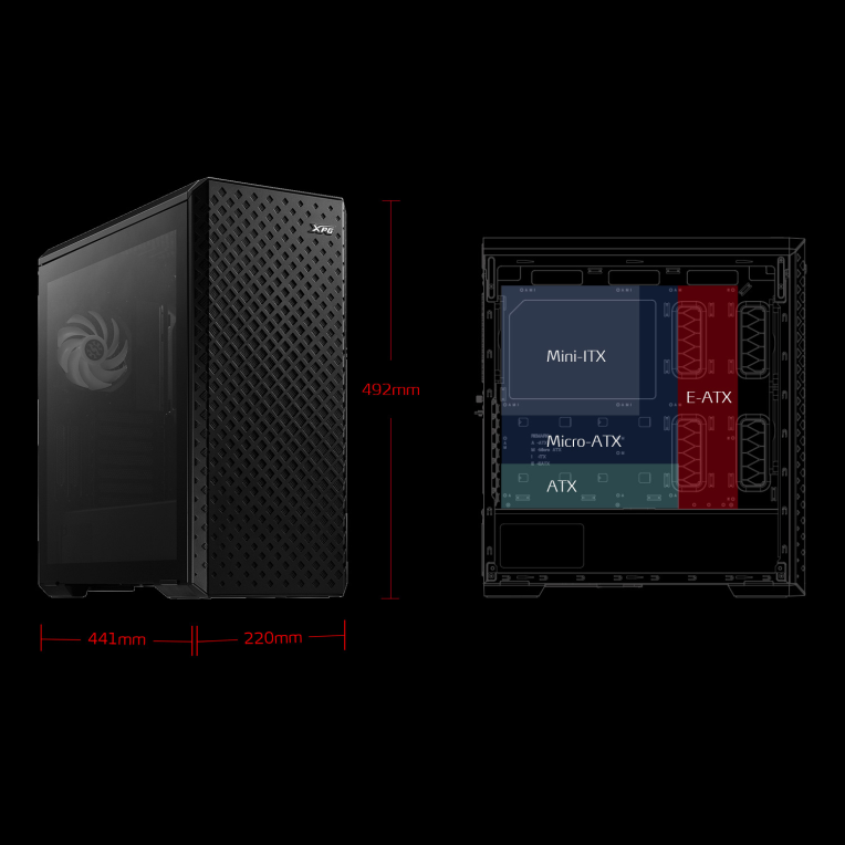 XPG DEFENDER PRO Torre Midi Negra