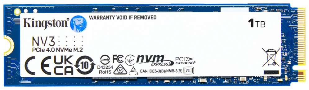 Kingston Technology 1000G NV3 M.2 2280 NVMe SSD