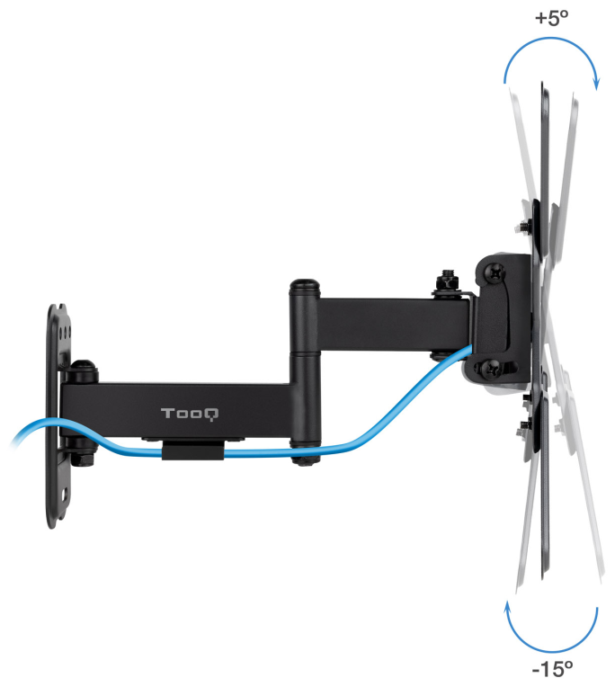 TooQ Soporte de Pared para Pantallas 13''-43'', Negro