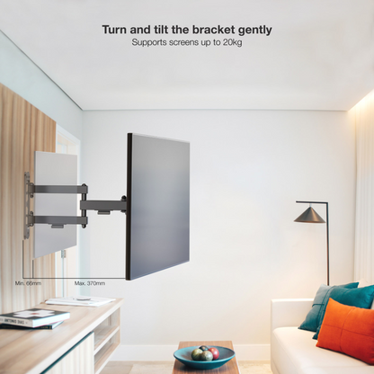TooQ Soporte de Pared para Pantallas 13''-43'', Negro