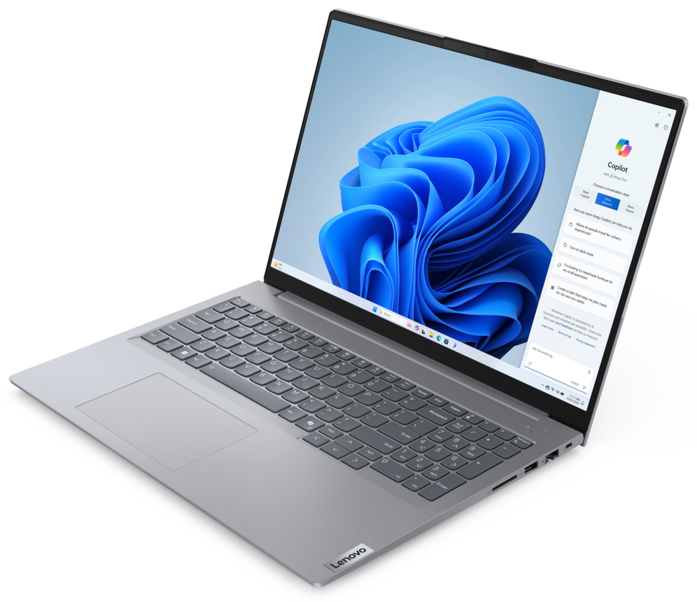 Lenovo ThinkBook 16 G7 ARP AMD Ryzen™ 5 7535HS Portatil 40,6 cm (16'') WUXGA 16 GB DDR5-SDRAM 512 GB SSD Wi-Fi 6 (802.11ax) Windows 11 Pro Espanol Gris