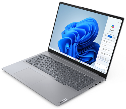 Lenovo ThinkBook 16 G7 ARP AMD Ryzen™ 5 7535HS Portatil 40,6 cm (16'') WUXGA 16 GB DDR5-SDRAM 512 GB SSD Wi-Fi 6 (802.11ax) Windows 11 Pro Espanol Gris