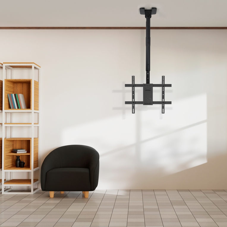TooQ Soporte de Techo para Pantallas 32''-75'', Negro
