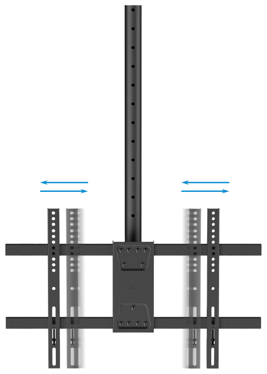 TooQ Soporte de Techo para Pantallas 43''-86'', Negro