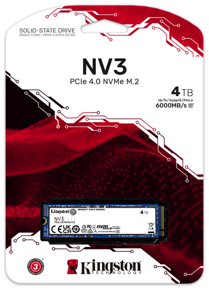 Kingston Technology 4000G NV3 M.2 2280 NVMe SSD