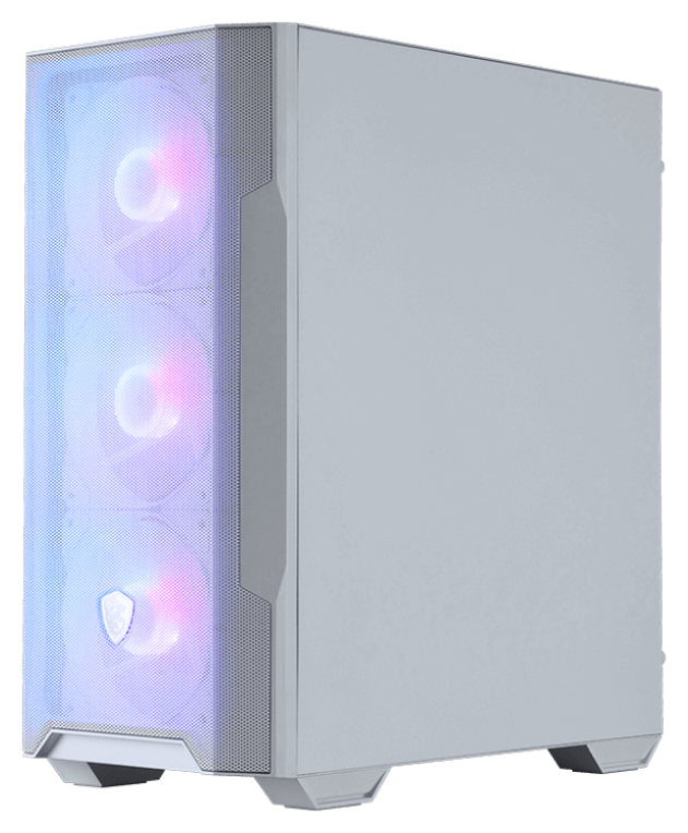 MSI MAG Forge M100R Micro Torre Transparente, Blanco