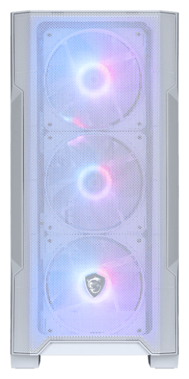 MSI MAG Forge M100R Micro Torre Transparente, Blanco