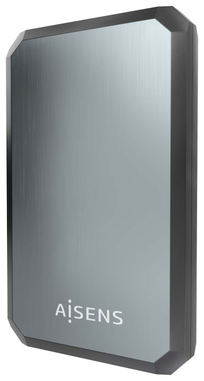 AISENS ASE-2529B caja para disco duro externo Carcasa de disco duro/SSD Negro, Gris 2.5''