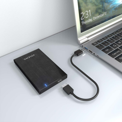 AISENS ASE-2527B caja para disco duro externo Carcasa de disco duro/SSD 2.5''
