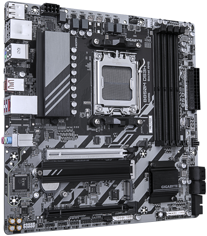 GIGABYTE B850M DS3H placa base AMD B850 Zócalo AM5 micro ATX