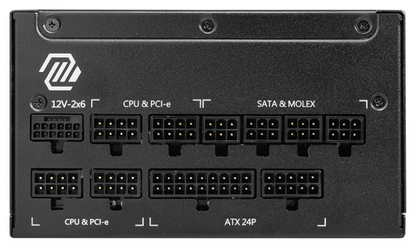 MSI MAG A1250GL PCIE5 unidad de fuente de alimentacion 1250 W 24-pin ATX ATX Negro
