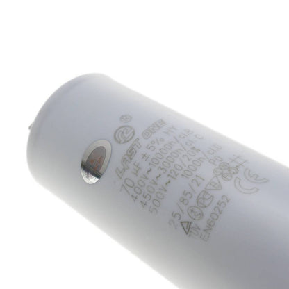 Condensador de arranque para motor eléctrico 70µF 450VAC