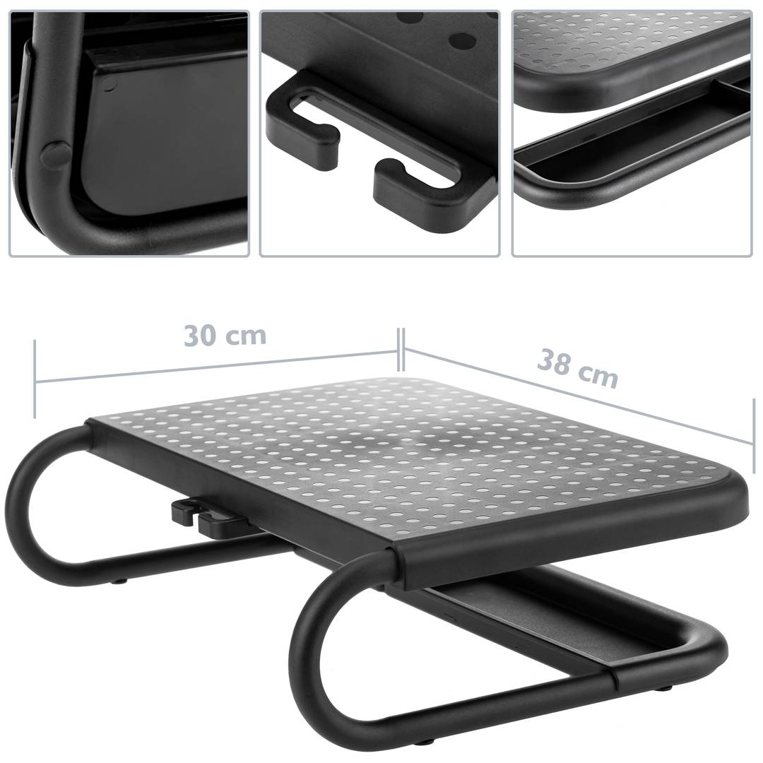 Soporte para monitor Elevador de pantalla negro