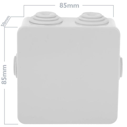 Caja estanca de superficie cuadrada IP55 85x85x50mm