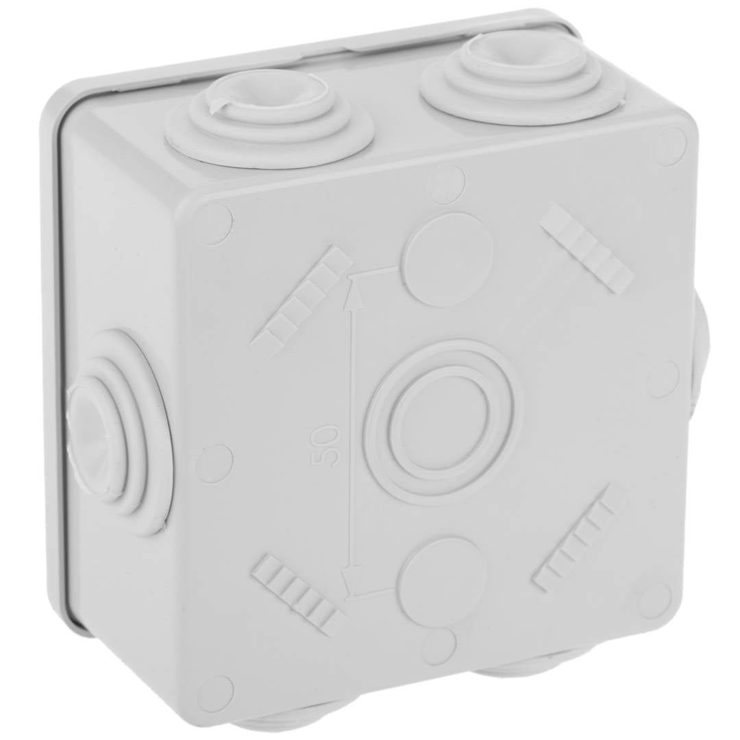 Caja estanca de superficie cuadrada IP55 85x85x50mm