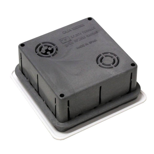 Caja empotrada de registro eléctrico cuadrada 100x100x52mm