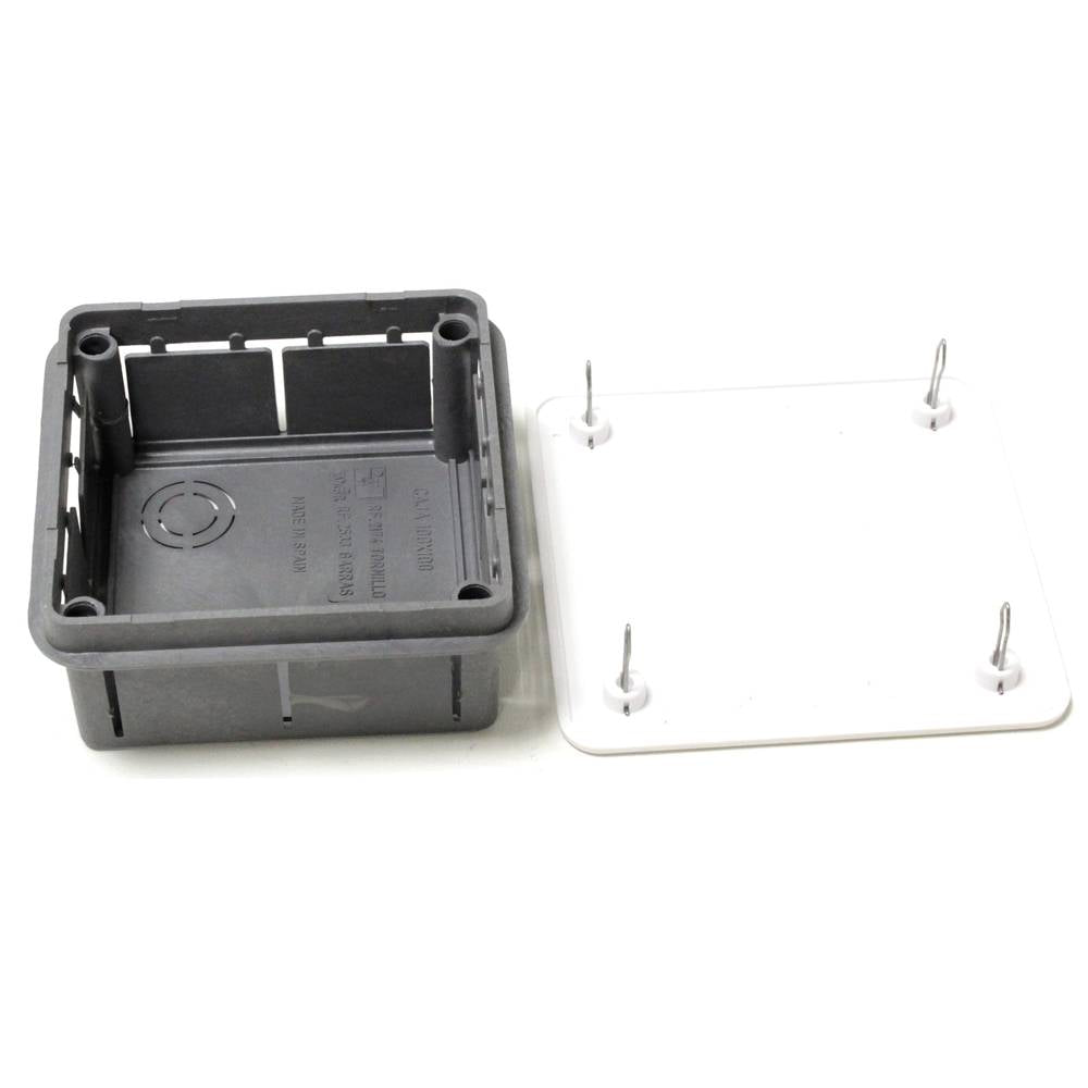 Caja empotrada de registro eléctrico cuadrada 100x100x52mm