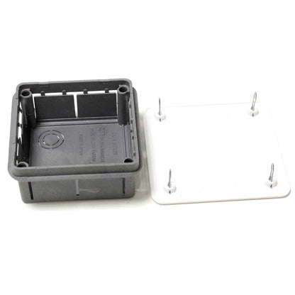 Caja empotrada de registro eléctrico cuadrada 100x100x52mm
