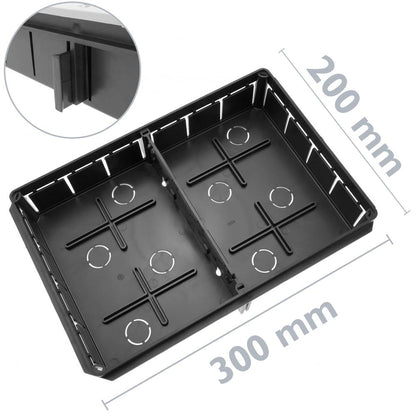 Caja empotrada de registro eléctrico rectangular 300x200x60 mm