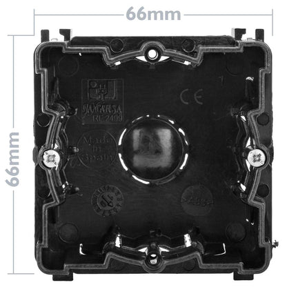 Caja de empotrar 66x66mm cajetín de conexiones eléctricas