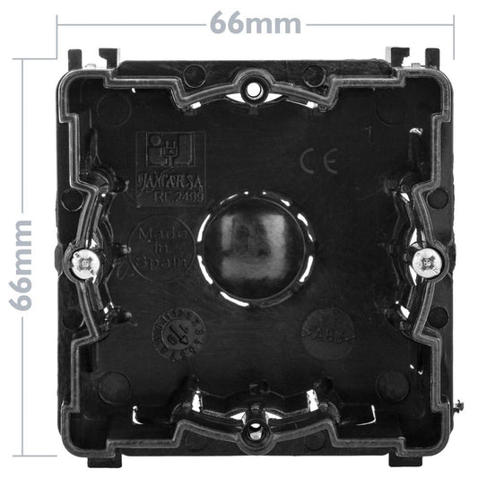 Caja de empotrar 66x66mm cajetín de conexiones eléctricas