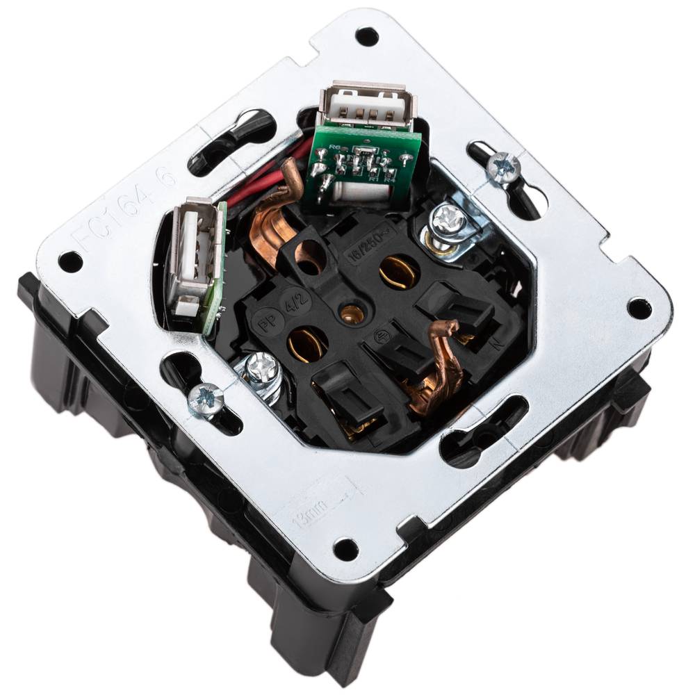 Caja de empotrar 66x66mm cajetín de conexiones eléctricas