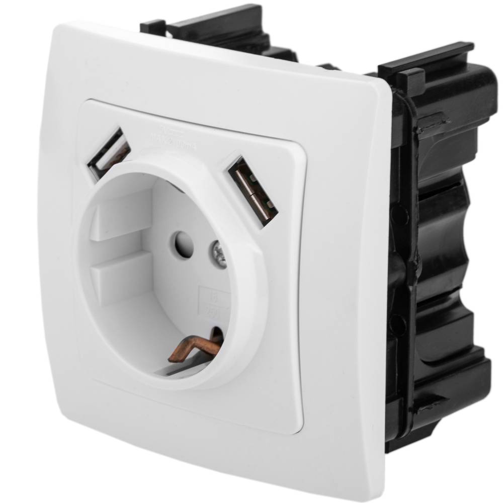 Caja de empotrar 66x66mm cajetín de conexiones eléctricas