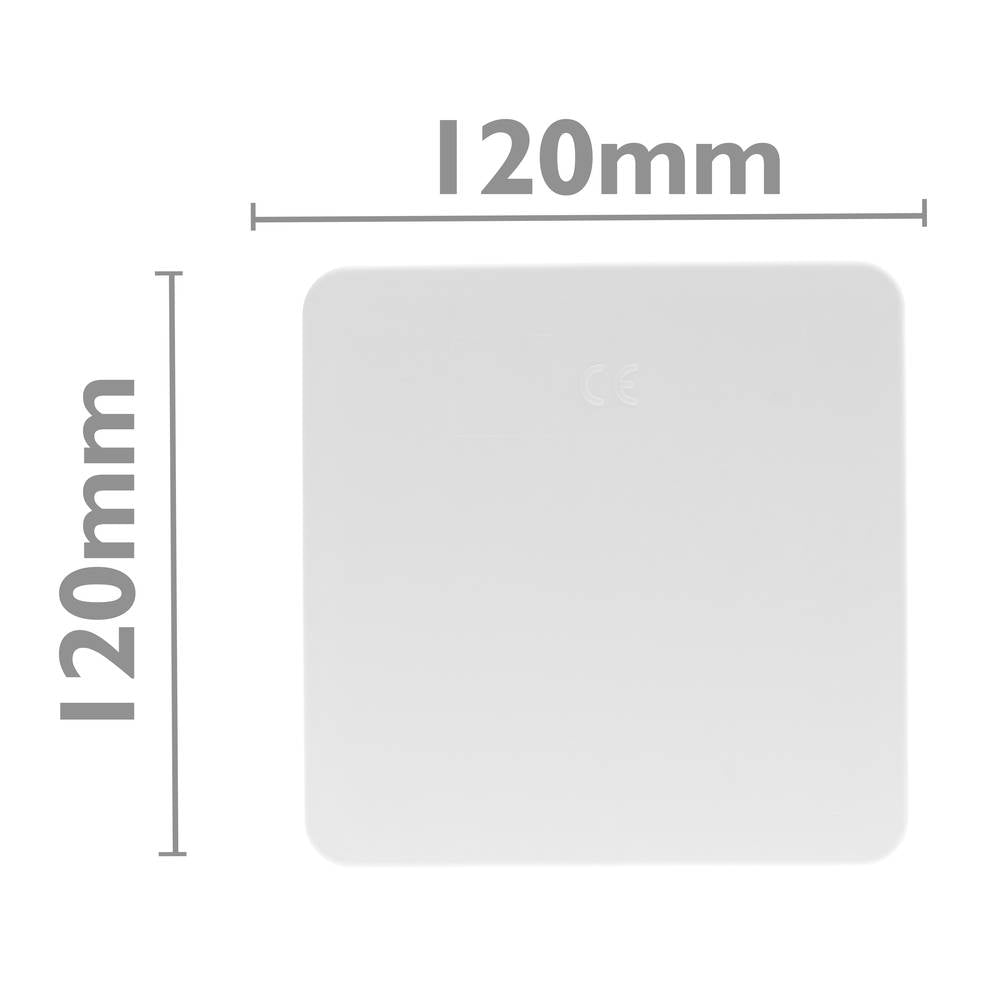 Caja empotrada de registro cuadrada 100x100x48mm para paredes huecas