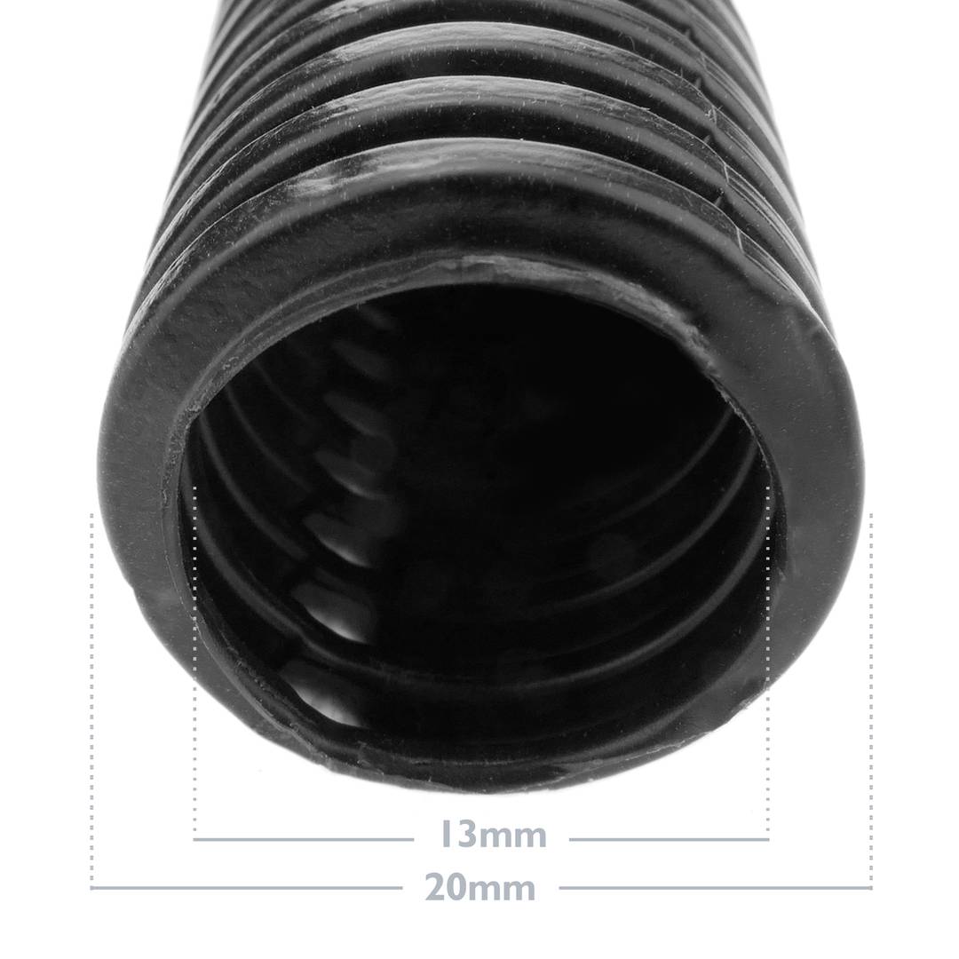 Tubo corrugado interior M-20 10 m negro