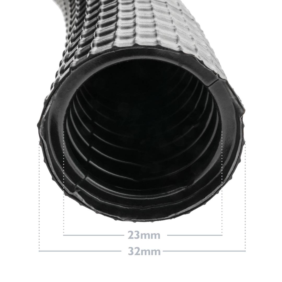 Tubo corrugado exterior M-32 10 m negro