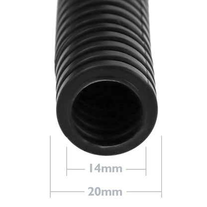Tubo corrugado PVC flexible M-20 100 m Negro