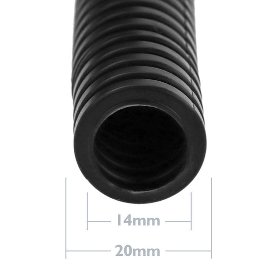 Tubo corrugado PVC flexible M-20 100 m Negro