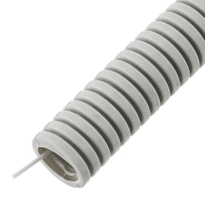 Tubo corrugado PVC con guía M-20 100 m Gris