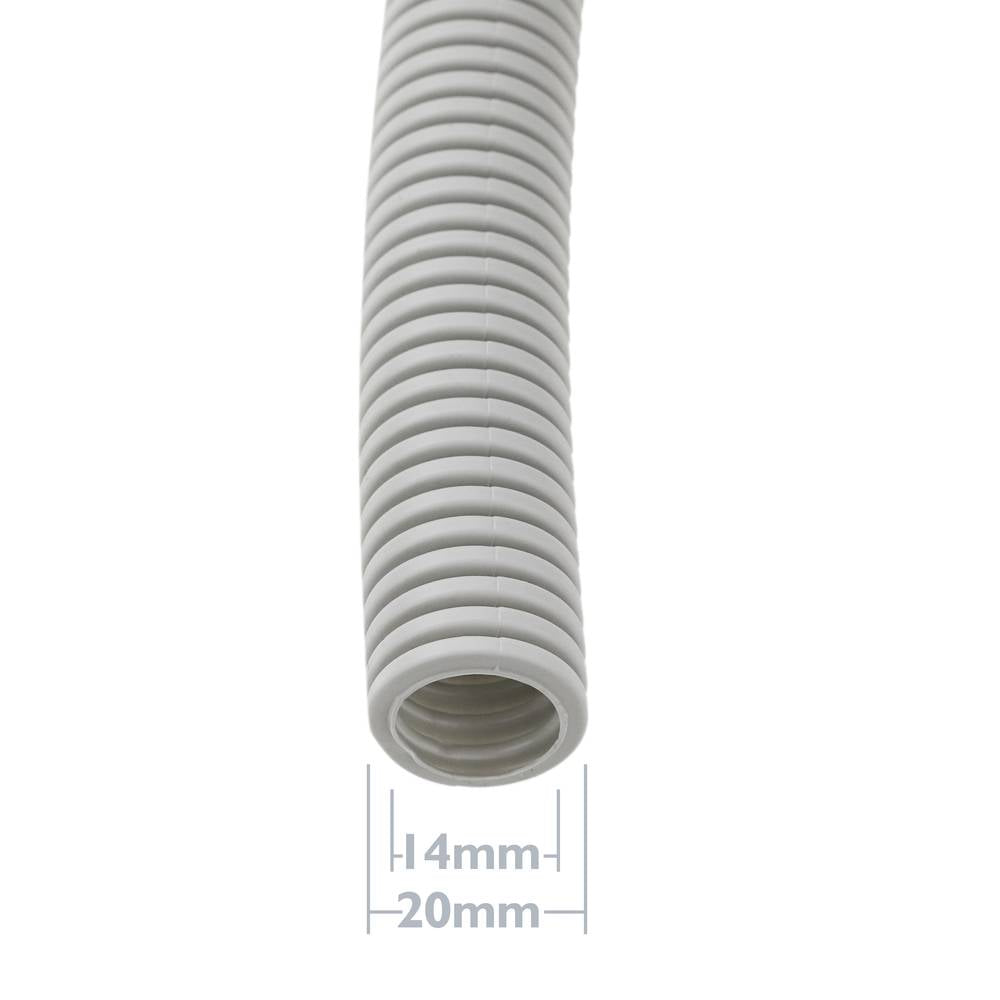 Tubo corrugado LHA M-20 100 m Gris