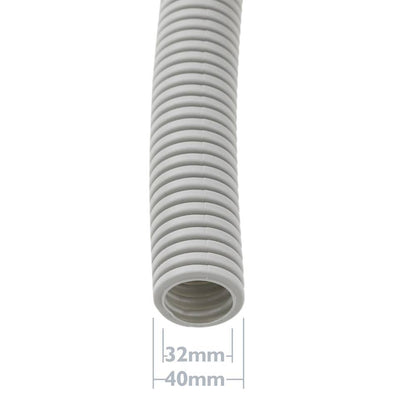 Tubo corrugado LHA M-40 25 m Gris