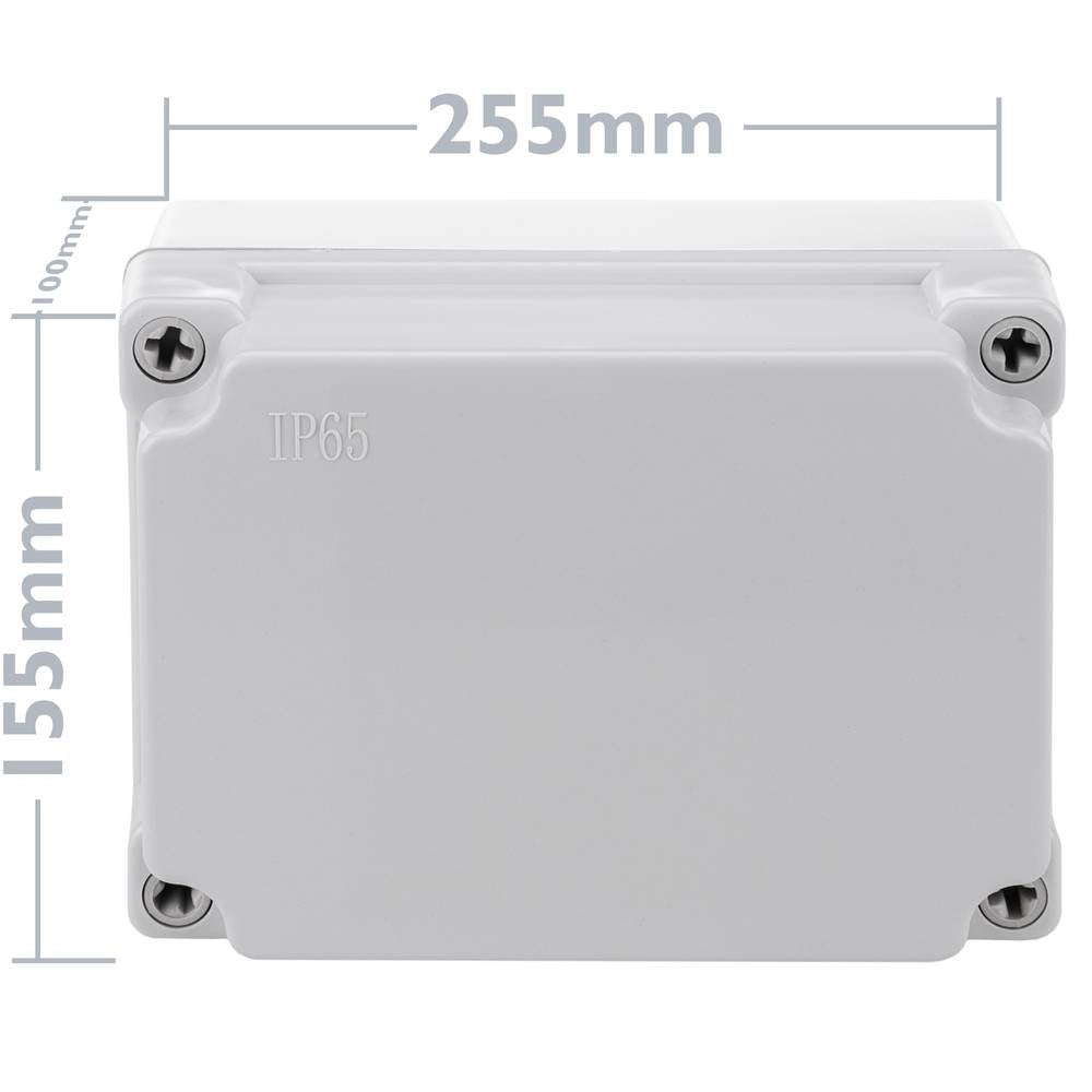 Caja estanca y hermética de superficie rectangular para protección de conexiones eléctricas 200x100x155mm